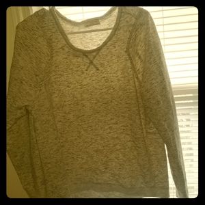 Grey and White Slip On Shirt